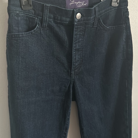 Not Your Daughter’s Jeans NYDJ Marilyn Straight Leg Dark Wash Denim Jean - Picture 3 of 10